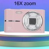 FHD 1080P Camera, Autofocus 16X Zoom 2.4in Screen Pocket Digital