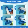 Pack of 2 pool hose brackets, swimming pool pipe bracket,