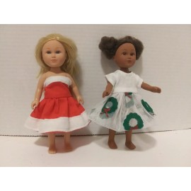 Handmade 6-7" Doll Clothes made to fit MINI A Girl My Life D Princess-lot 2-dresses  B39