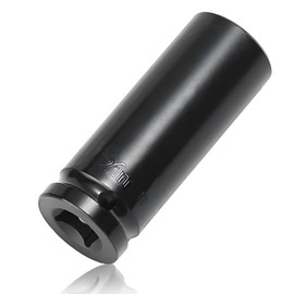 1/2" Drive 21mm Deep Impact Socket, CR-MO Steel 6 Point Axle Nut Socket, 0.8In Impact Sockets 1/2 Drive for Easy Removal of Axle Shaft Nuts (21mm)