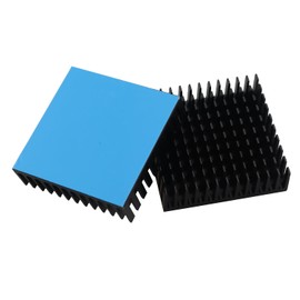 CTWHA 4PCS Cooler Aluminum Radiator Kits with Double Sided Thermal Conductive Adhesive Tape 40x40x11mm Cooling Blocks for 3D Printer Stepper Motors