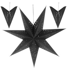 Gadpiparty 3pcs Hanging Star Pendant Lampshade Unique Ceiling for Christmas Party Decoration for Family Gatherings and Festive Occasions