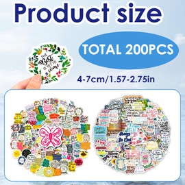 Versatile Stickers for Photo Album, Laptop and More - Inspirational Words and Designs for an Optimistic Lifestyle