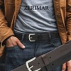 Zerimar Men's Cowhide Leather Belt - 39mm Width - Men's