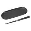 Candle Holder Tray with Wick Dipper Decorative Oval Shape Mattee