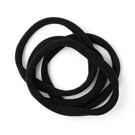 RED by Kiss 4PCS Ponytail Holder for Women Men Girls, Large Seamless Elastic Hair Tie Band for All Hair Types, Pain-Free No Damage Crease Fine Thin Thick Curly Hair