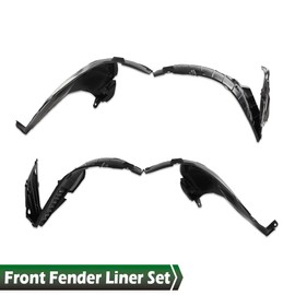 CROSSDESIGN Fender Liner Set Compatible with Nissan Altima Sedan 2013 638403TA0A, 638413TA0A, NI1248131, NI1249131