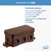 SIMET Connection box NS8 Fastbox & Hook brown, dimensions 45
