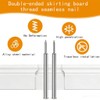 Keoferlo Double Headed Nails 300 Pack No Mark Invisible Ended