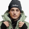 MoonWorks® Men's Beanie with Patch Dorfkind Knitted Hat with Saying