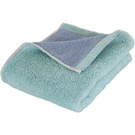 Prairie Dog DAIRY PRAIRIE Reversible Face Towel, Mint/Blue, Made in Japan, Imabari, Plush, Soft
