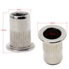 HSEAMALL M6 Stainless Steel Rivet Nut Flat Head Threaded Insert