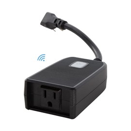 Enchufe Contacto Inteligente Wifi Exteriores Negro Tuya