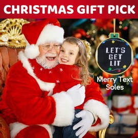 Zmart Christmas Gifts Socks for Kids - Light Socks, Xmas Stocking Stuffers for Big Boys Girls 7-9 Years Old