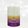 Abba Oil Scented Pillar Candle - Frankincense & Myrrh (4 inch ) 1 pk