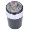 Car Ashtray Smokeless Blue LED Ashtray Cup Holder with Double
