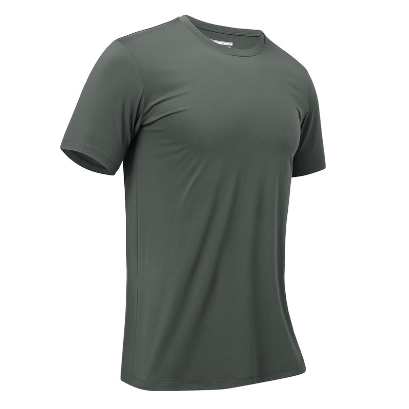 MAGCOMSEN Mens Workout Shirts Dry Fit Short Sleeve Running Tee