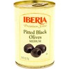 Iberia Premium Select Pitted Black Medium Olives, 6 Ounce (Pack