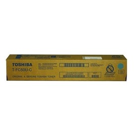 TOSHIBA Cyan Toner Cartridge (28 000 Yield) (TOSTFC50UC) in Retail Packaging