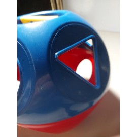 Tupperware Vintage Tupperware Shape-O-Ball Tupper Toy Shape Sorter with 9 Shapes Missing T1