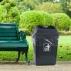 Ziglous 13 Gallons Kitchen Garbage Bin Liner, Clear Trash Bags,