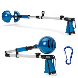 TITAN XR Dog Pooper Scooper 3 Tools in 1, Portable Pooper Scooper for Large & Small Dogs | Long Handle Poop Scooper for Dogs | Durable & Easy-to-Use Poop Scooper for Yard with Sticky Roller Feature