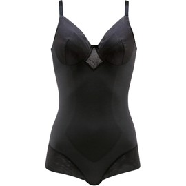 Wacoal ARA420 Women's Bodysuit [EverChic] Underwired, Stomach & Back Clean, Natural Bust Silhouette, Cotton Blend Material (Body), Smooth and Comfortable, BL