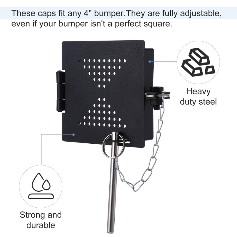 RV Bumper Cap Cover,RV Bumper Plug End Cap,Square Bumper Caps