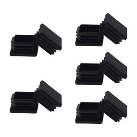 FiveEyes 1.25" 1 1/4 Square Tubing Plastic Plug,1 1/4" 1.25 Inch End Cap(10 Pack)1 1/4 1.25 Square Tube End Cap 1.25x1.25 Fence Post Pipe Cover Tubing Insert Chair Glide Finishing Plug