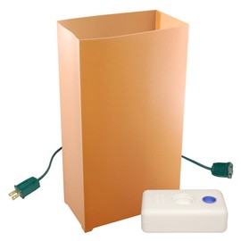 Lumabase 32310 10 Count Electric Luminaria Kit, Tan