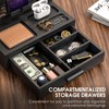 melafa365 Bamboo Nightstand Organizer for Men, Phone Docking Station with