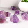 Erliway 1.25-2" Large Purple Fluorite Raw Crystals, Natural Rough Fluorite