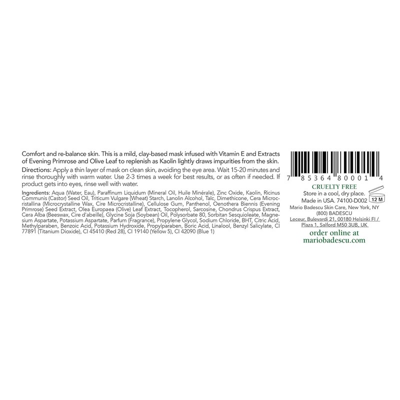 Mario Badescu Clay Face Mask for Men and Women Pore