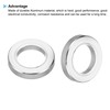PATIKIL M6 Aluminum Spacers, 10 Pcs Metal Spacer Aluminum Round