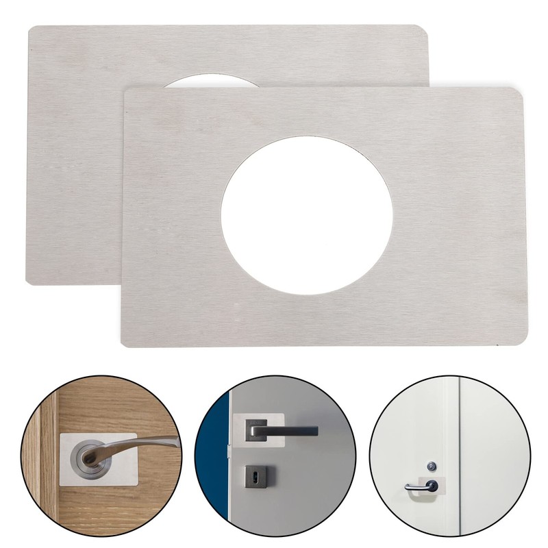 Uonlytech Cerrojos 2 Piezas Placa De Refuerzo De Puerta De