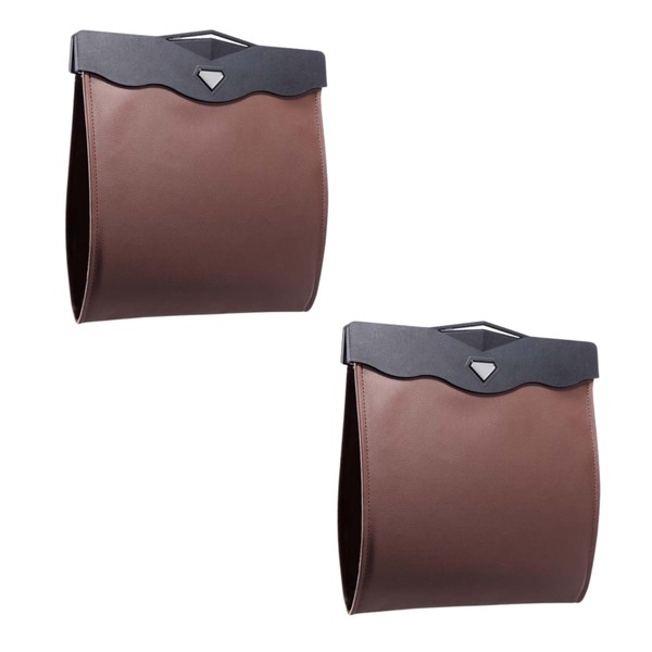 NASSIA Car Trash Can Set of 2, Slim Car Trash