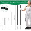 49.2” Long Handle Crack Weeder, 3 Adjustable Length Crevice Weeding