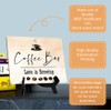 Coffee Bar. Love is Brewing Table Sign with Easel Stand,