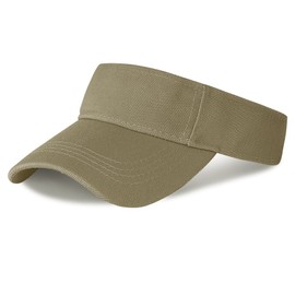 Marrywindix 1 Piece of Khaki Sport Wear Athletic Visor Sun Sports Visor Hat Visor Adjustable Cap for Women and Men (One Size)