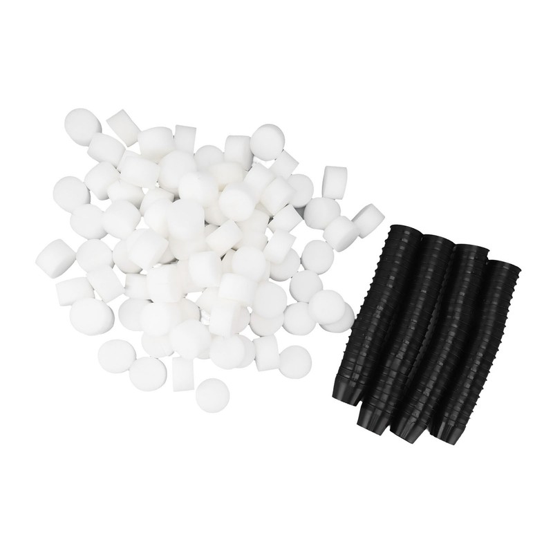 100PCS Net Cups with 100PCS Sponges Plastic Breathable Bottomless Garden