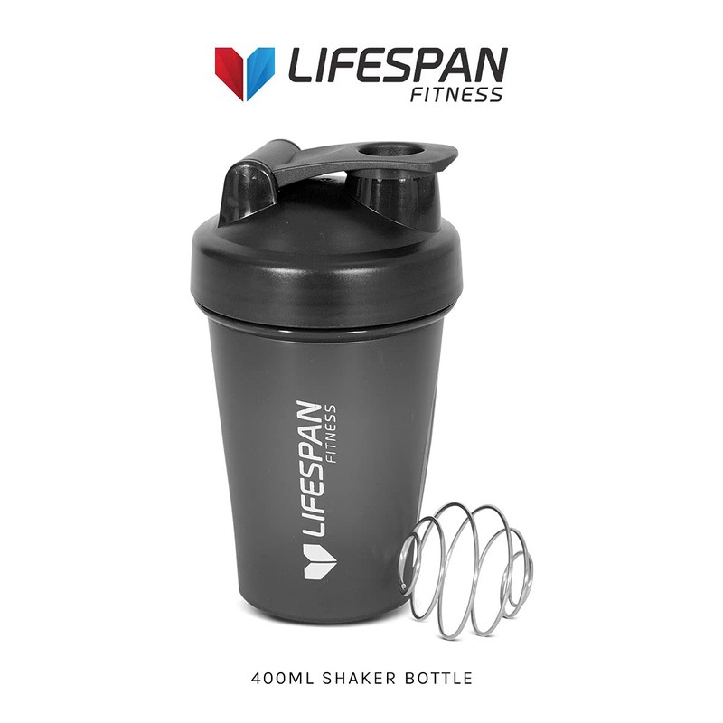 Lifespan Fitness Shaker Bottle, 500 ml Capacity, Black