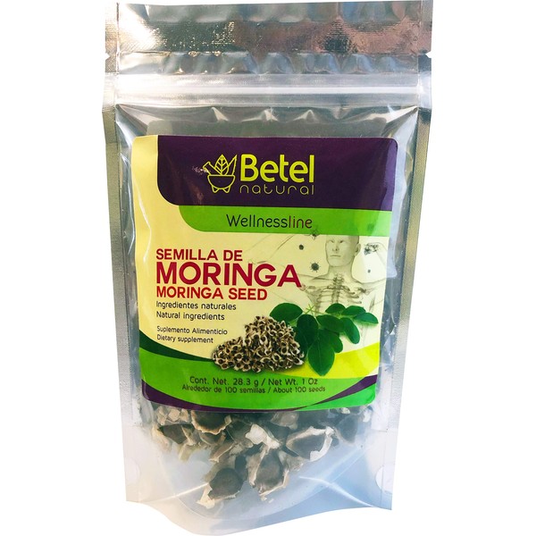 Moringa Seeds by Betel Natural - Semillas de Moringa - Excellent Antioxidant - 1 Oz Bag