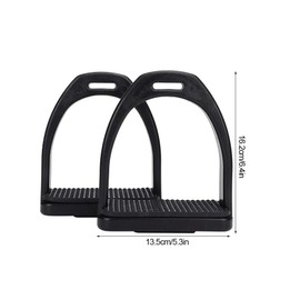 2 Pcs Horse Stirrups Non-Slip Plastics Rubber Pad Horse Tool Riding Safety Accessories, Lightweight Safe Rubber Treads Suit for Horse Riding Equestrian Accessories(L)