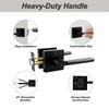 KAMOTA Privacy Door Levers, 3 Pack Matte Black Door Handles,