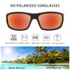 POLARKING 2 PACK Polarized Sport Sunglasses for Men Matte Finish