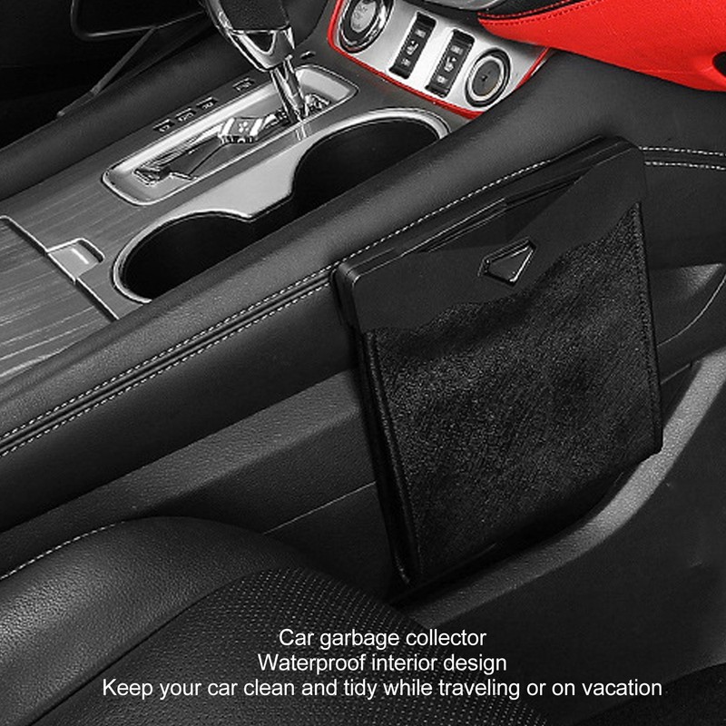LED Car Trash Can Waterproof Compact Leak Proof Reusable Artificial