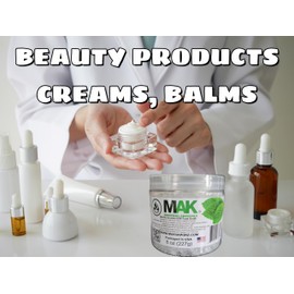 Mak Menthol Crystals 8 oz - Pure Organic 100% Natural - Menthol Crystals from Mint Crystal Mints Mentha Arvensis - Comes in a Jar for Long-Lasting Freshness