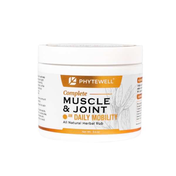 PHYTEWELL Am Daily Mobility Muscle and Joint Rub, 100% Natural