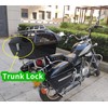 Minho Motorcycle Rear Trunk Lock in Iron Metal Material Anti‑Theft
