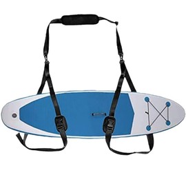 runrayay Black Paddleboard Carry Strap, Adjustable Heavy Duty Shoulder Strap for SUP, Kayak and Surfboard with Padded Scratch Resistant Sling Design